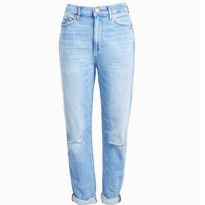 LOFT High Waist Boyfriend Jeans